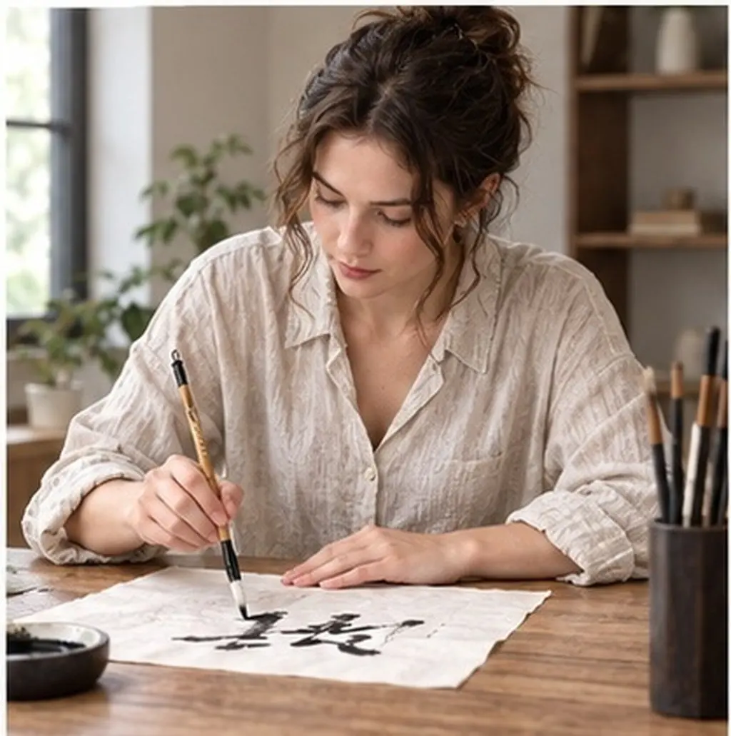 3Pcs Calligraphy Brush Traditional Writing Brush Ergonomic Handle Suitable for Painting Calligraphy Practice and Writing