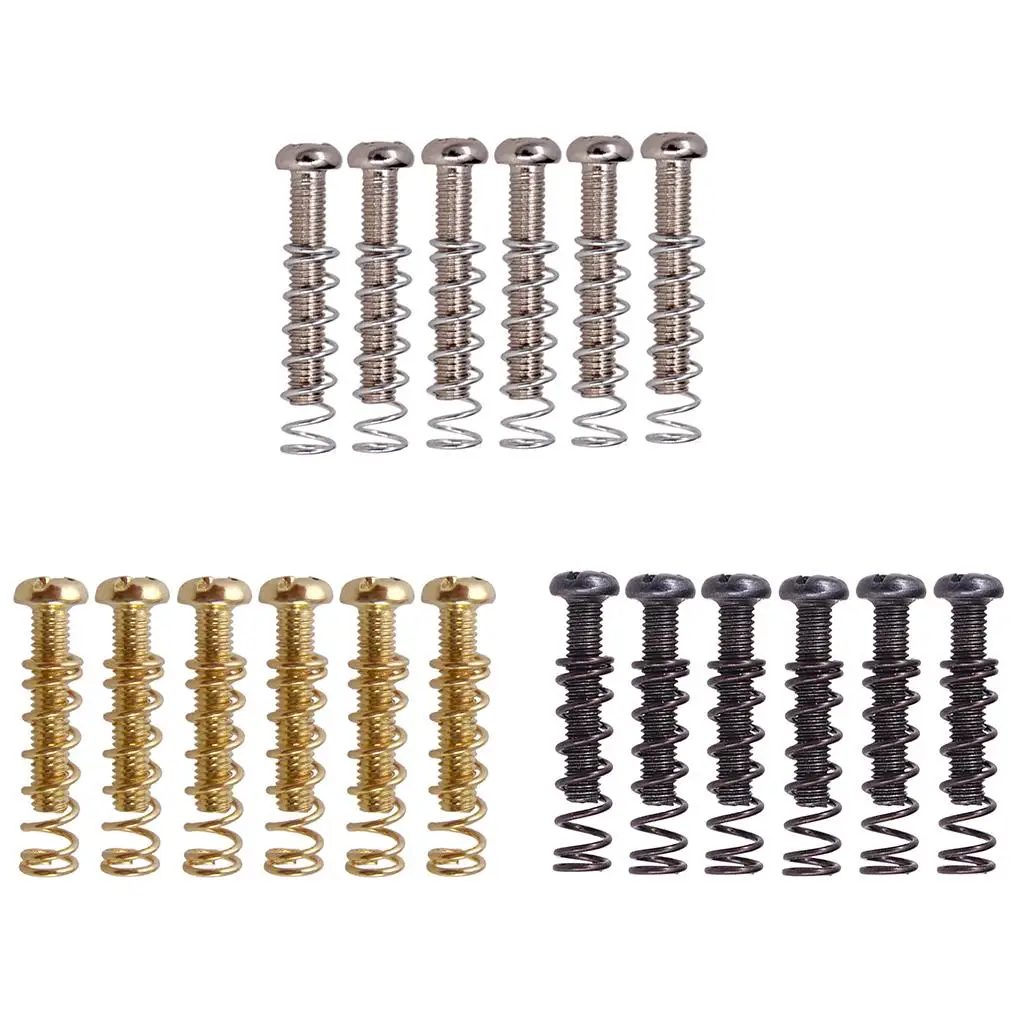 1 Pack Tailpiece Tailpiece Tailpiece 6pcs Screws + 6pcs Springs Luthier Tools