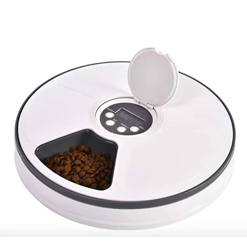 

Quick and Easy Solution 6 Meals Automatic Pet Food Feeder LCD Smart Programmable Time Setting Food Dispenser
