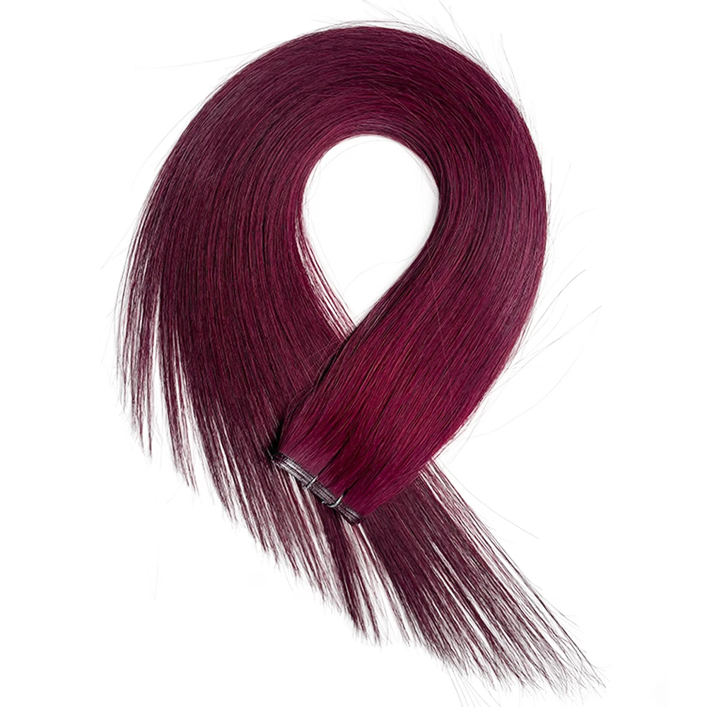 Diyomo Genius Weft Human Hair Extensions 100G Remy Human Hair Onzichtbare Braziliaanse haarextensies Haarbundels