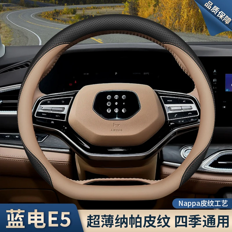 Steering Wheel Cover – Premium Ultra-Thin Leather Grip for Serys Landian Bluegon E5/E5PLUS