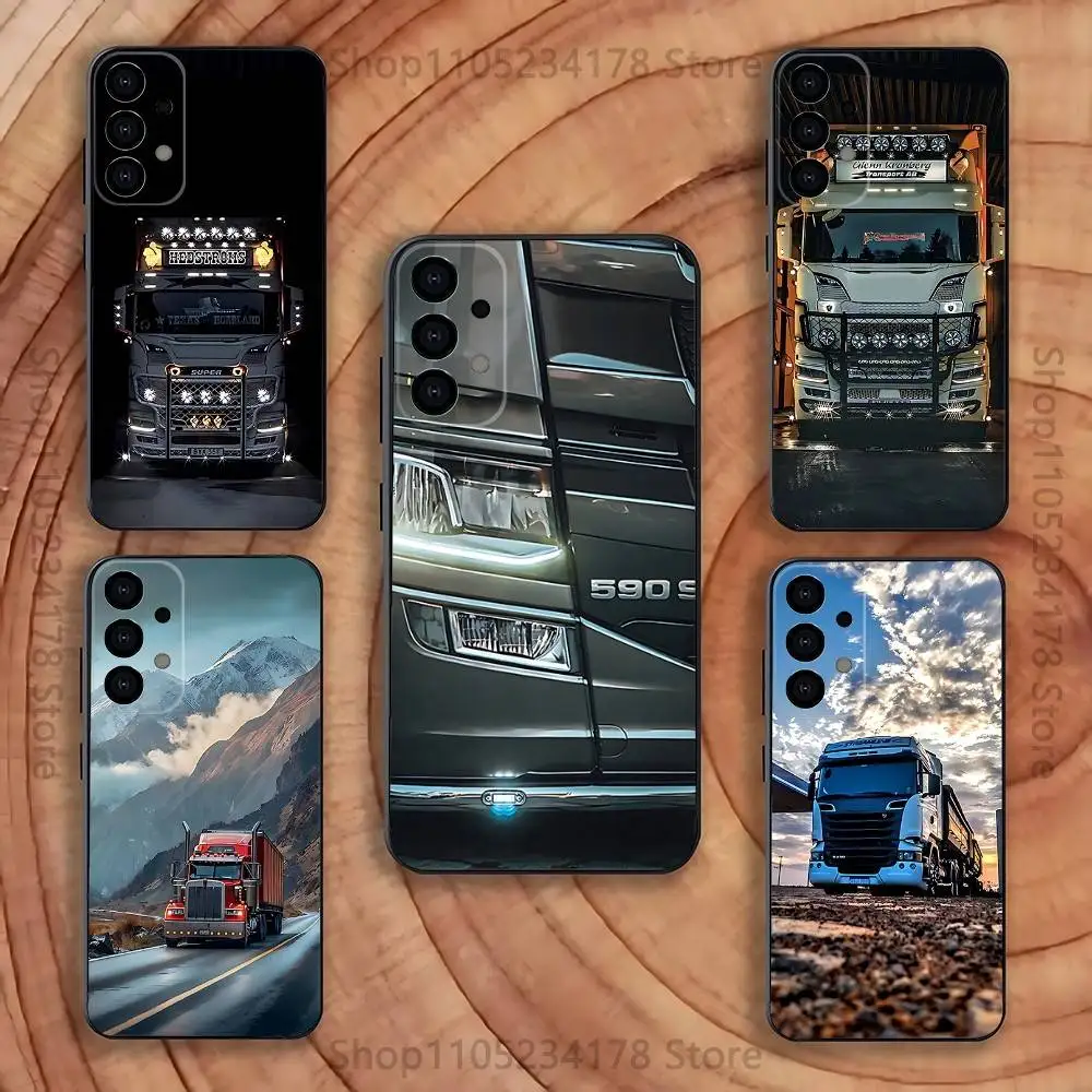 

Trucks SA-AB Cars Phone Case Silicone Soft For Samsung S25,S24,S21,S22,S23,S30,Ultra,S20,Plus,Fe,Lite