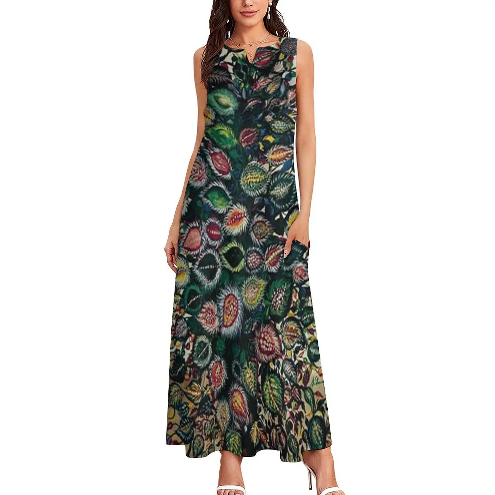 Feuilles - Seraphine Louis - Favourite Artists Collection Long Dress dresses for official occasions summer dress Dress