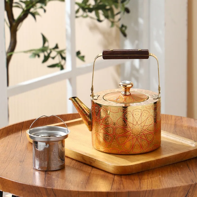 

Stainless steel tea kettle, light luxury high-end kettle large capacity milk teapot