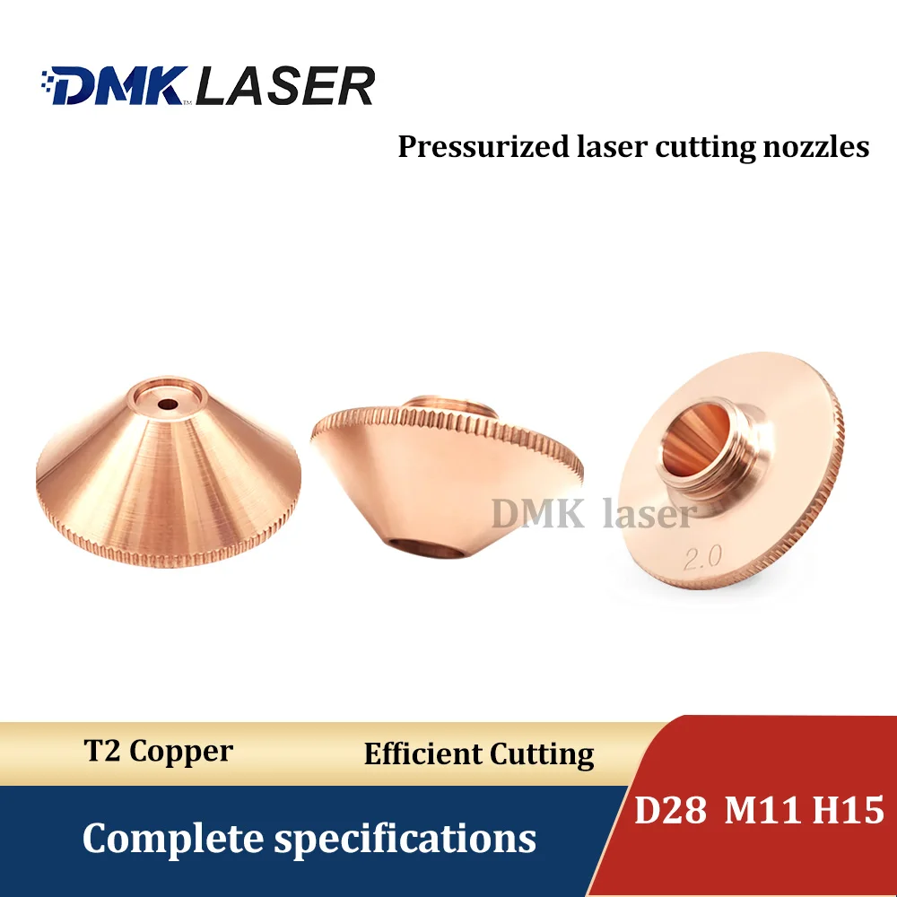 DMK high-power laser booster nozzle  D28 M11 H15 2.0 cutting nozzle accessories For hans laser fiber cutting machine