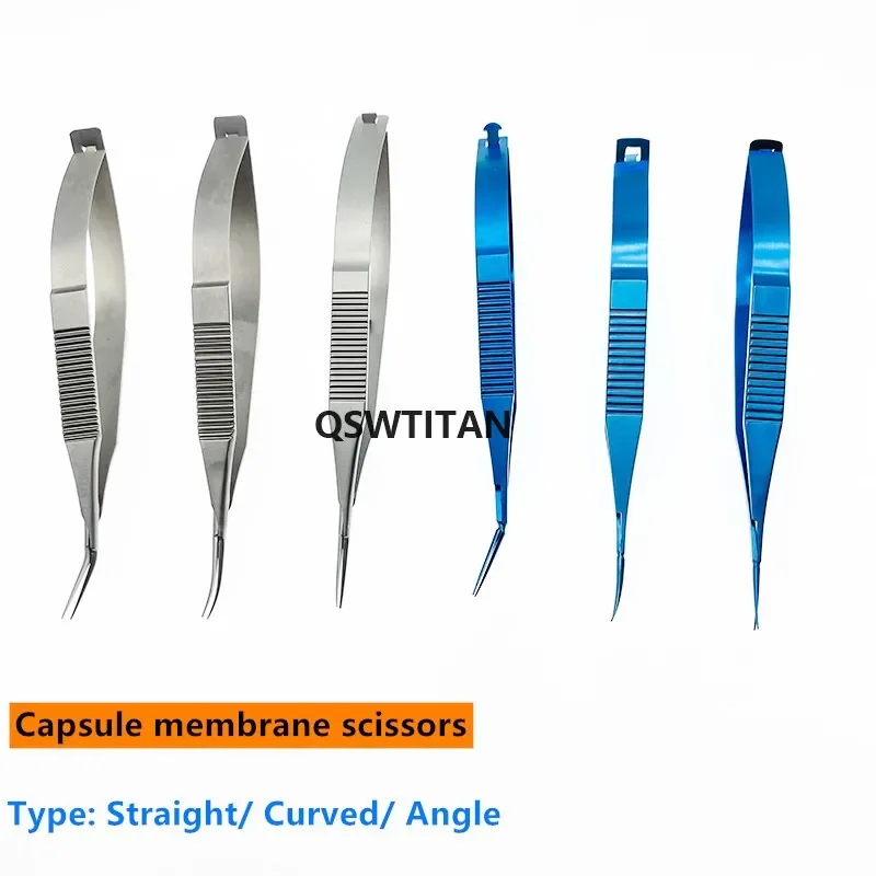 11.5Cm Đèn Vi Phẫu Thuật Viên Màng Kéo Micro Kéo Titan/Thép Không Gỉ