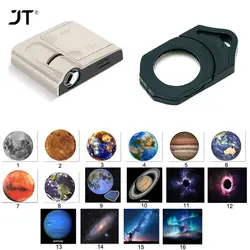 Lámpara de proyección de planeta con 16 hojas de luz, proyector de luz de Luna, sol y tierra, lámpara de fondo de atmósfera, accesorios para fotos, decoración de fiesta