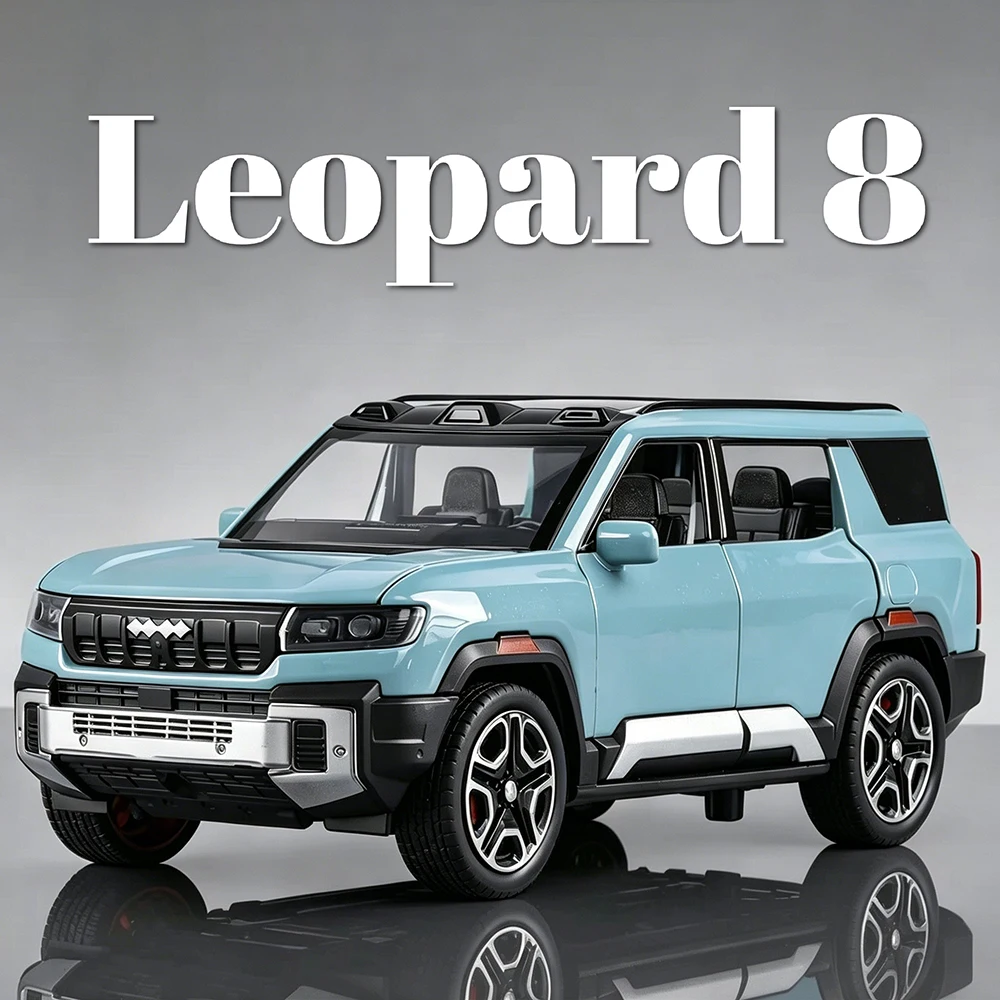 1:32 Maßstab Leopard 8 U9 Druckguss-Legierung Automodell Spielzeug mit Öffnenden Türen Rückzieh-Geländewagen Miniaturmodelle für Innenausstellung