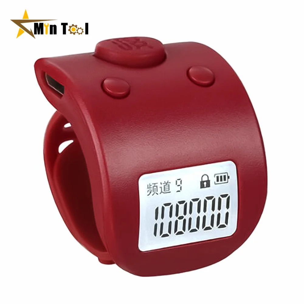 Rechargeable Digital Finger Ring LCD Electronic Hand Tally Counter 6 Digit Buddha Beads Prayer Counter Clicker Home Supply