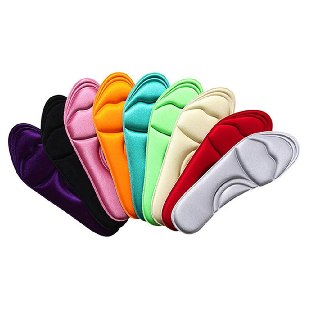 Wkładki do butów damskich z pianki memory o spowolnionym powrocie do kształtu, rozmiar 43-46, oddychające, amortyzujące wstrząsy, zapewniające komfort podczas chodzenia.