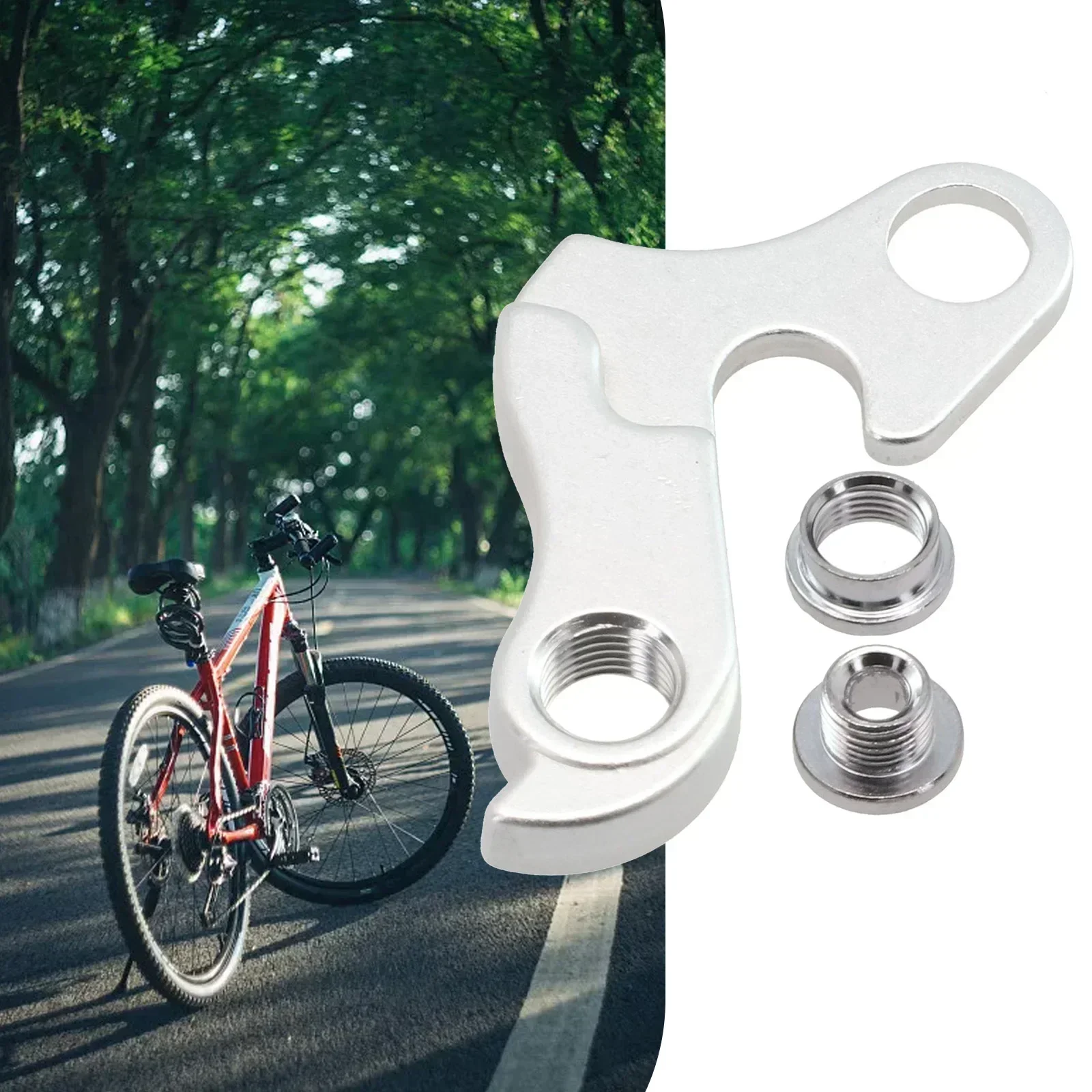 

1pcs Bike Rear Derailleur Hanger Gear For Carrera For Vulcan For Vengeance For Kraken Silver Alloy Rear Derailleur Gear Hanger