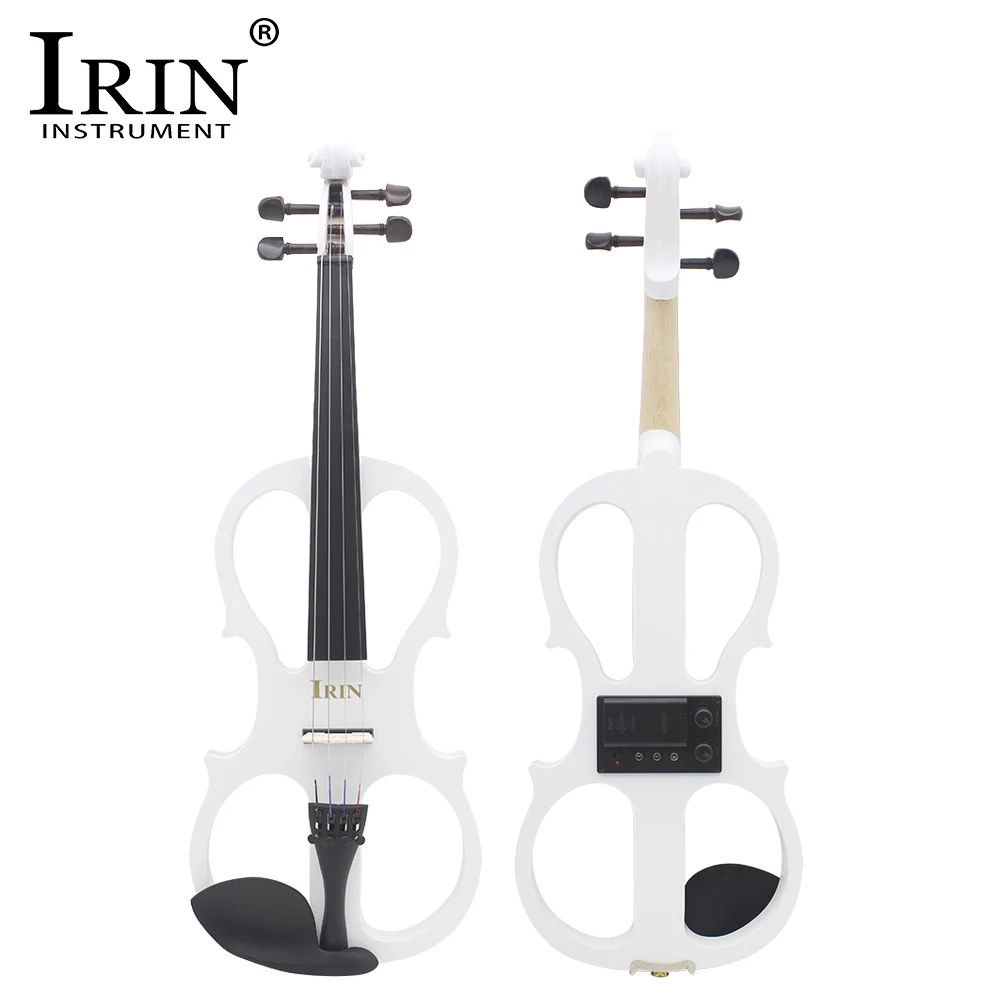 IRIN AU-03 4/4 Electric Violin Maple Panel Electric Violin Set with Case Accessories Professional Electric Violin for Practice