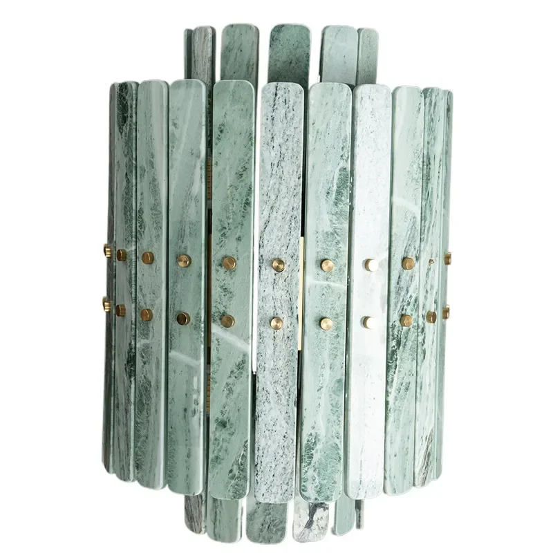 Modern luxury stone wall lamp, suitable for lighting in the living room and hallway of villas, as well as home decoration