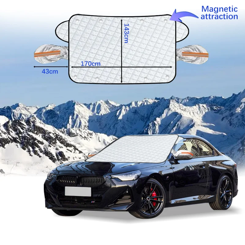 

Car Windshield Cover Magnet Winter Window Snow Shield Anti Frost Auto Front Window Snow Cover For BMW 2System