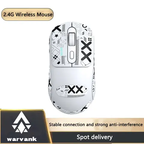 Bilashmart Warvank X8 Wireless Gaming Mouse 500 mAh TYPE-C Rechargeable Office Mouse Suitable for Laptop Desktop Computers