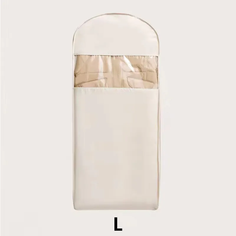 1pc donsjack gecomprimeerde stofkap kleding compressie hangende tas huishoudelijke zichtbare kleding opbergtas kledingkast organizer