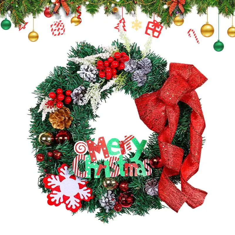 

Artificial Wreaths For Christmas Welcome Wreaths For Front Door Christmas Christmas Wreath Garland For Front Door Living Room