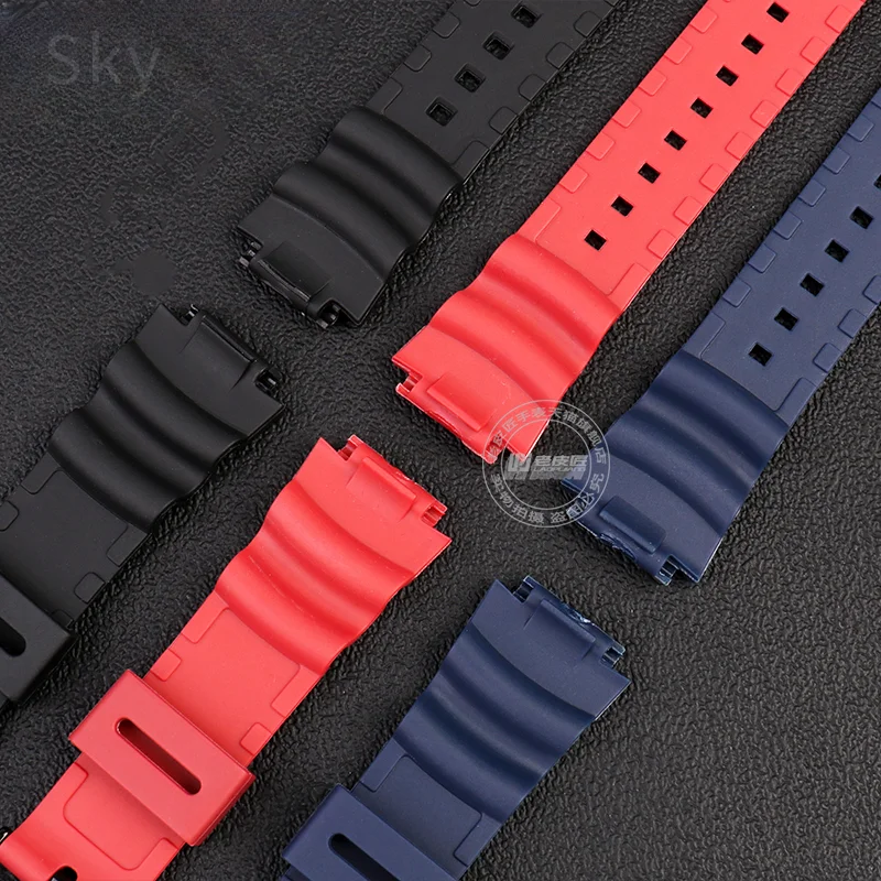 For Casio AEQ-110W AQ-S800W/S810w AE-1200 Rubber Black White Gray Silicone Waterproof Breathable with Tool Replace Watch Band