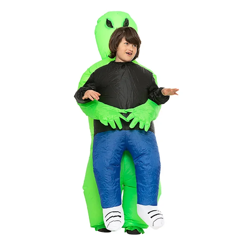 Kids Child Inflatable Dinosaur Costume Anime Mascot Dress Suit Halloween Purim Christmas Party Cosplay Costumes for Boys Girls