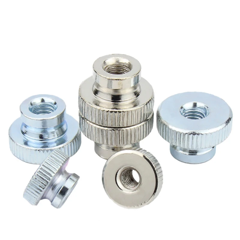 High Head Knurled Tighten Hand Nut Zinc-plated nutsNickel-plated through holesHigh-head knurled nutsHand screw caps M3~M10