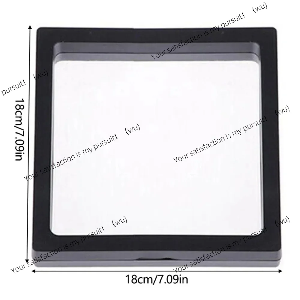 For Plastic Transparent Frame Storage Box Black White Square Picture Frame DIY Home Wall Decoration Dried Flower