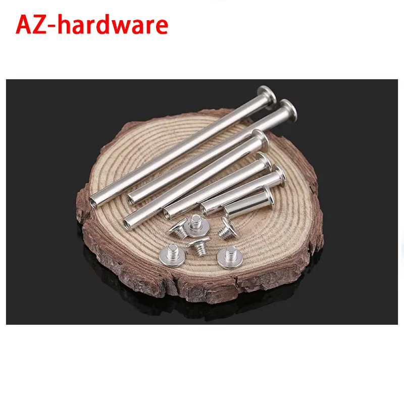 Винт для книги с покрытием для дочери, винт для книг, винт меню задникового соединения альбома, винт с замком M5, 50 шт.