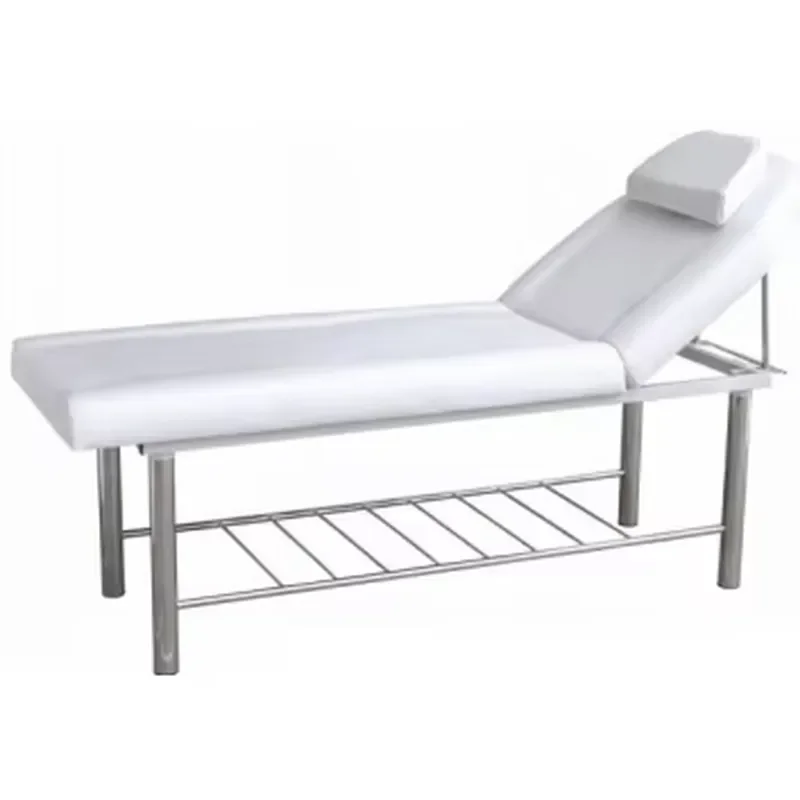 Modern Foldable Leather Massage Bed Durable High Density Sponge Comfortable Portable Beauty Salon Hotel Equipment