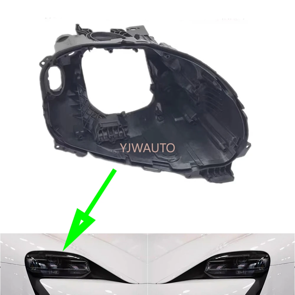 

For Porsche Taycan 2019 2020 2021 2022 2023 Headlight Base Car Headlamp House Front Lamp Holder Auto Headlight Back Support