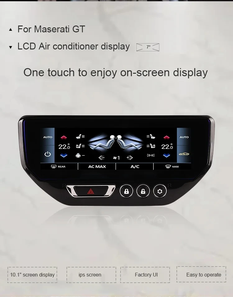 

Car AC Panel Climate Board For Maserati GT/GC Gran Turismo Digital Screen Air Conditional Dashboard Refit AutoStereo Accessorie