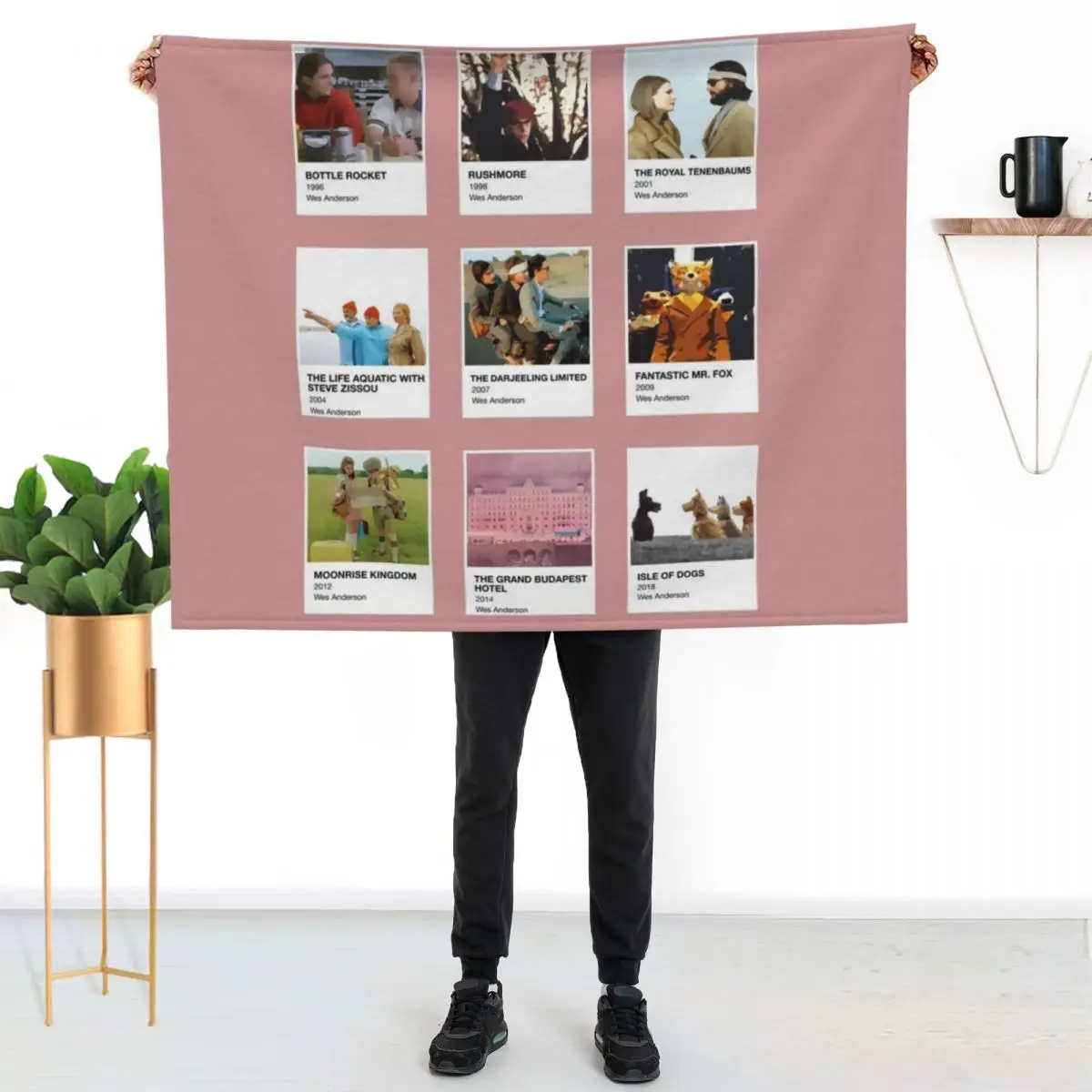 

Pantone Wes Anderson Throw Blanket Warm Cozy Throw Blanket for Living Room Couch
