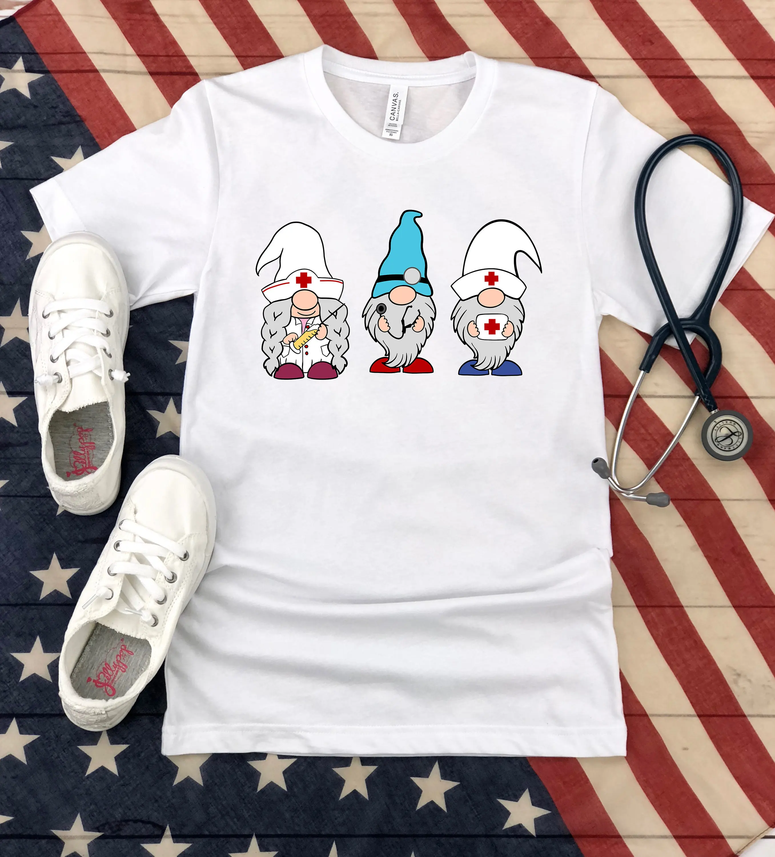 Nurse Gnomes T Shirt Gnome Cute School Life Funny Nursing Student