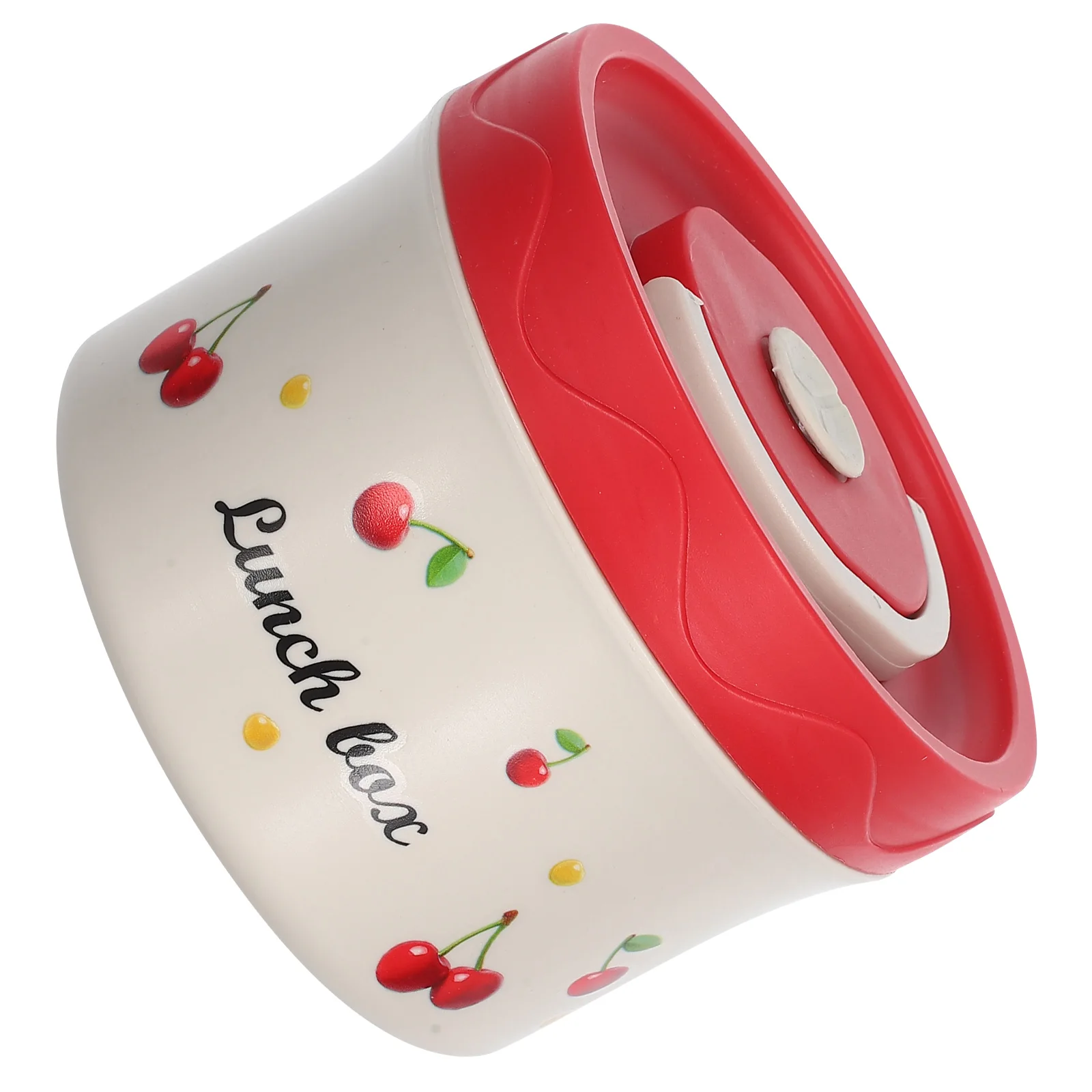

Stainless Steel Lunch Box 550Ml Leakproof Cute Cherry Microwave Safe Portable Handle Removable Inner Bowl Bento Thermal Hot