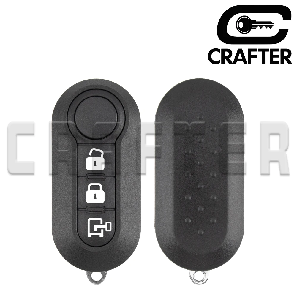 Key Crafters RX2TRF198 ID 46 CHIP 433MHz Flip SIP22 Remote Car Key For Fiat Delphi 500 Panda Punto Bravo Marelli 500L Dodge Ram