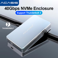 Acasis 40Gbps Thunderbolt 3 USB4.0 Mobile M.2 NVMe Enclosure Type C Interface Compatible with USB 4.0 External Drive Enclosure