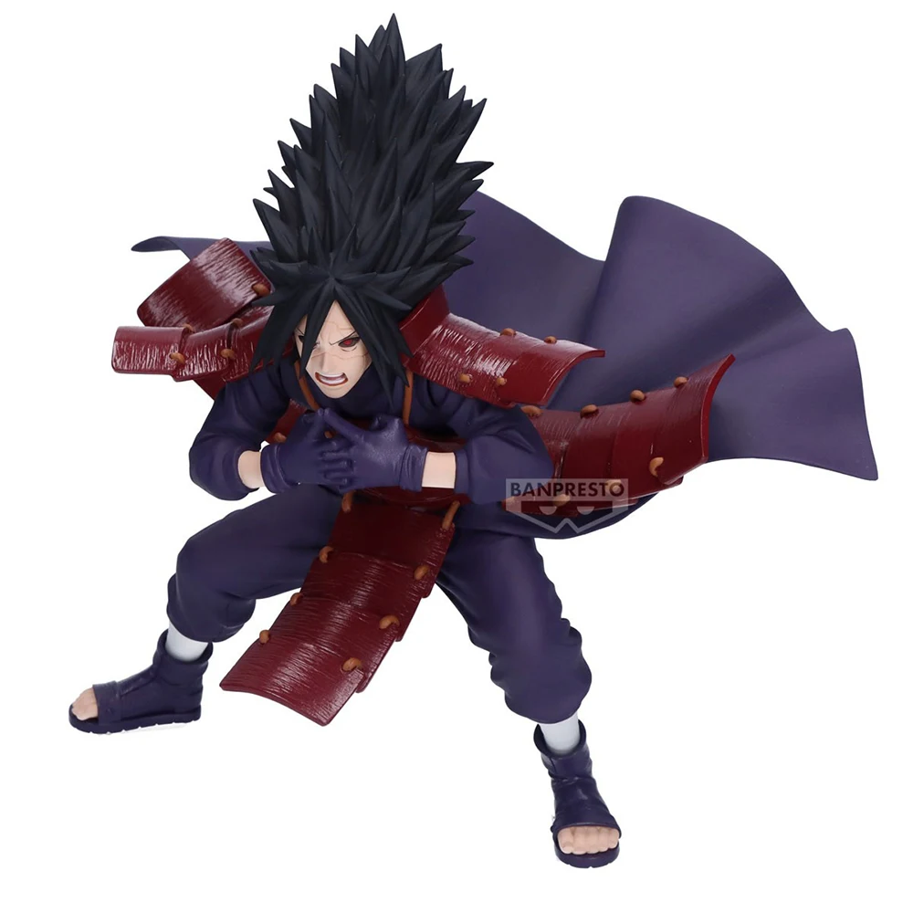 Em estoque original banpresto vibração estrelas naruto shippuden uchiha madara figura de ação 13cm anime pvc modelo brinquedos colecionáveis