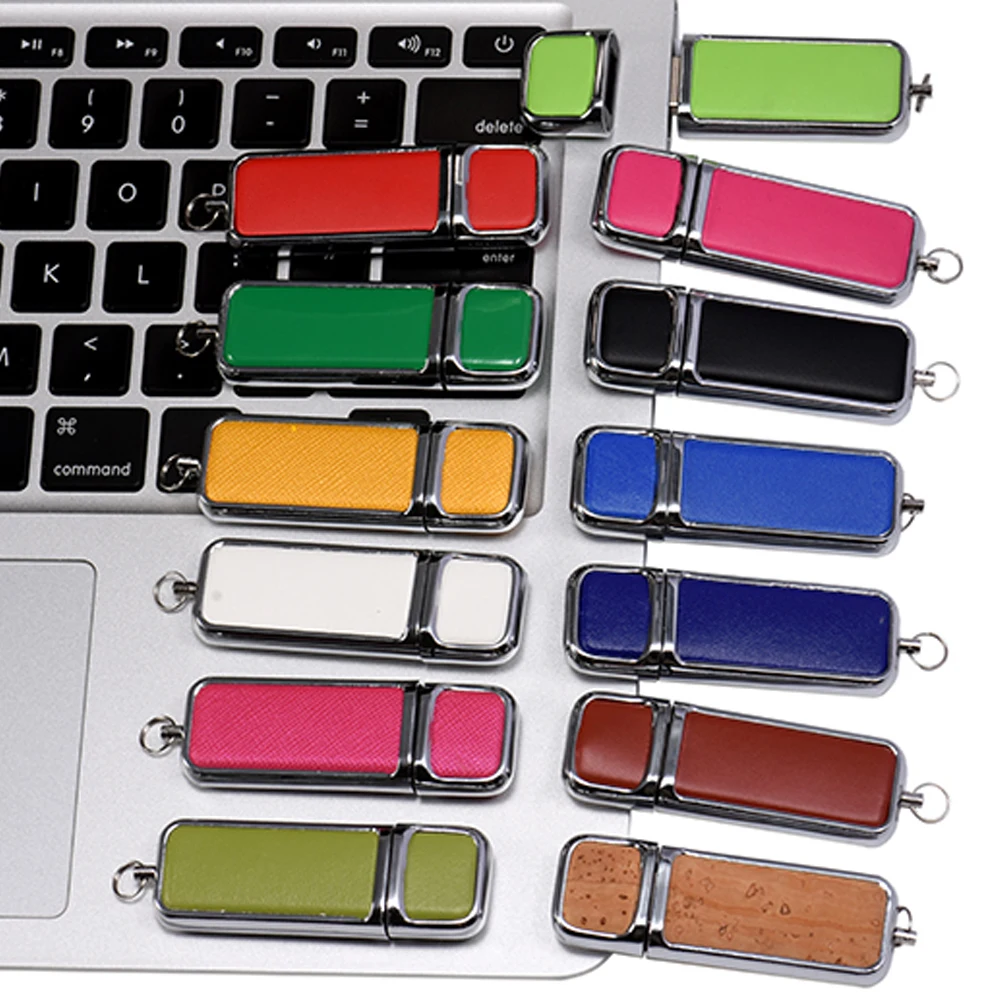 USB-Stick aus Leder, 128 GB, Schwarz, High-End-Geschenk, USB-Laufwerk, Pen-Laufwerk, Geschäftsgeschenk, 64 GB Memory Stick, 32 GB, Hochzeitsgeschenke