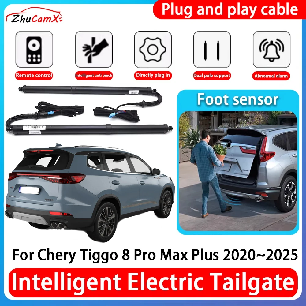 

ZhuCamX Car Power Trunk Electric Suction Tailgate Intelligent Tail Gate Lift Strut For Chery Tiggo 8 Pro Max Plus 2020~2025