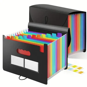 Portable Bags Bag, Erweiterungsordnerordner, Organizer ARC, Dateibox, Billpapier, Dokumenthalter, 12 Taschen 6 Hauptumsatzvertrag - №5