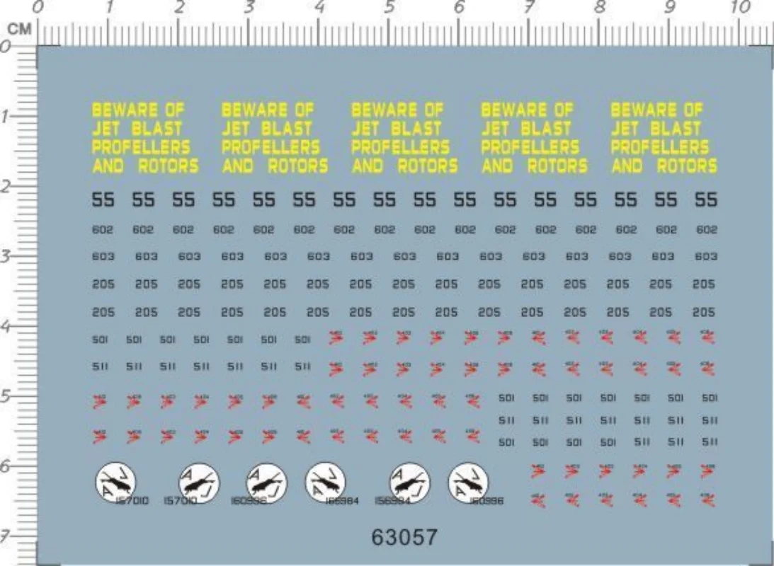 

1/350 Scale US Navy Nimitz Class AircraftCarrier Model Decal 63057