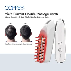 Hair Comb EMS Electric Massage Comb LED Red Light Head Massager Anti Hair Loss Hair Care RF Head Spa Hair Massager Massage Comb