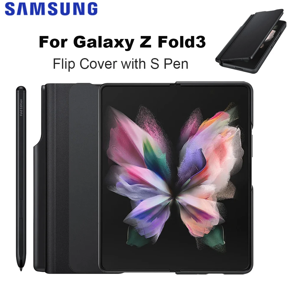 Original for Samsung Z Fold3 with S Pen Phone Case  Z Fold 3 with S Pen, Protective Cover