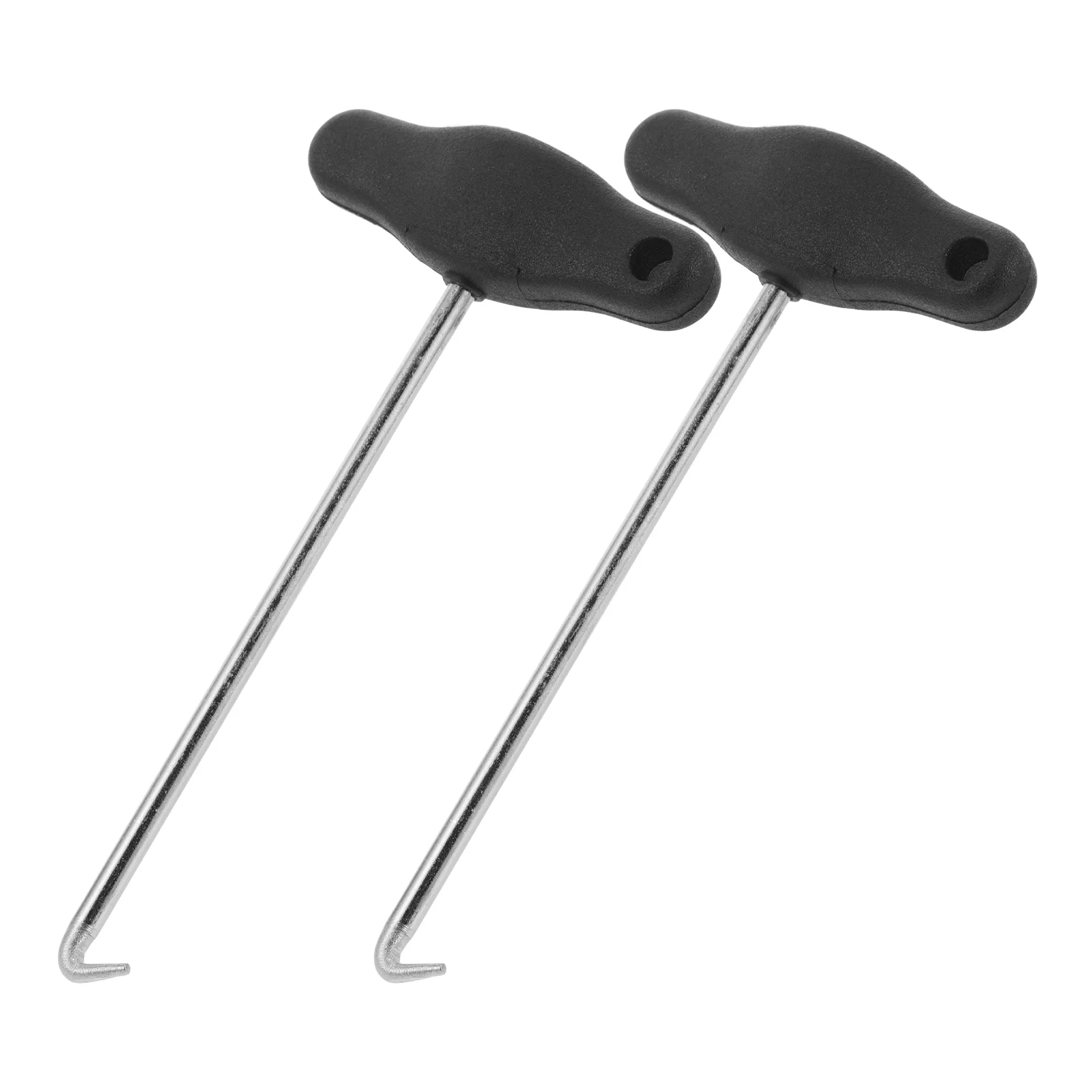 

2pcs Shoelace Tightener Carbon Steel Plastic Lace Hooks For Ice Skates Hockey Roller Boots Boot Accessories Steel Puller Tool