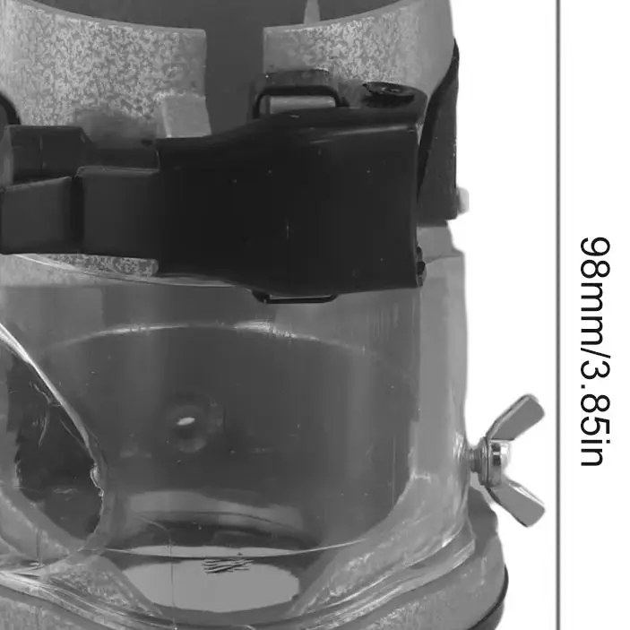 Aluminum Alloy Plunge Router Base With Dust Collection Port 72mm Shell For Woodworking Trimming Milling Carving Power Tool Acces