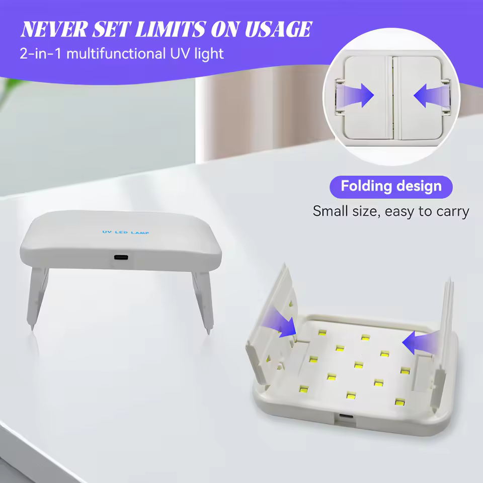 접이식 UV 램프 크기 비교