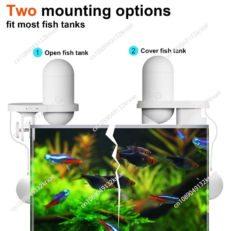 Visual fish tank automatic large-capacity feeder intelligent feeder pet special fish feeding artifact