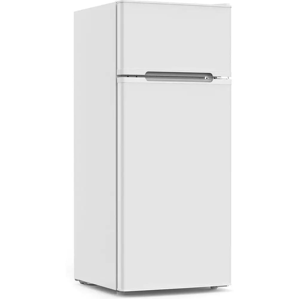 

Компактный двухдверный холодильник 4.5 Cu.t Dorm Ridge с морозильной камерой, 2 съемными полками и 3-уровневой регулировкой температуры, для коммерческого использования в офисах