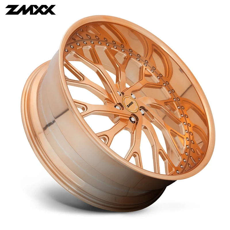 ZMXX 2ピース鍛造ホイール 18 19 20 21 22 24 26インチ 車用アルミホイールリム 乗用車ホイール 18