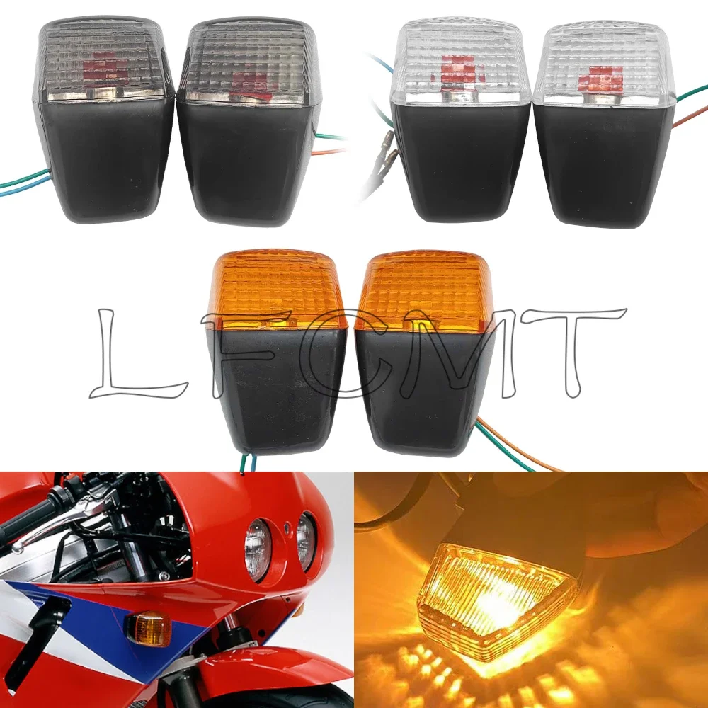 

1 Pair Front Rear Turn Signal Light Lamp Fit for HONDA VFR400 NC30 RVF400 NC35 CBR250 MC22 CBR400 NC29 NSR250 MC18 MC21