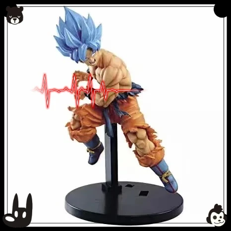 

Dragon Ball Anime Peripheral Blue Hair Wukong Blue Hair Vegeta Legend Tag Fighters Handmade Plush Ornament Gift