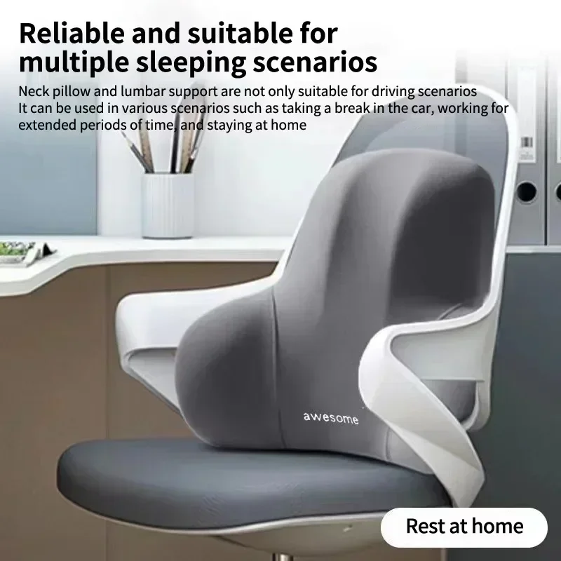 Improve Sitting Comfort, Relieve Waist and Back Pain, Improve Sitting Posture, Office Chair Memory Foam Backrest Cushion